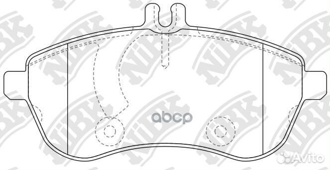 Колодки пер. mercedes W204 200 Kompressor, 220CDI