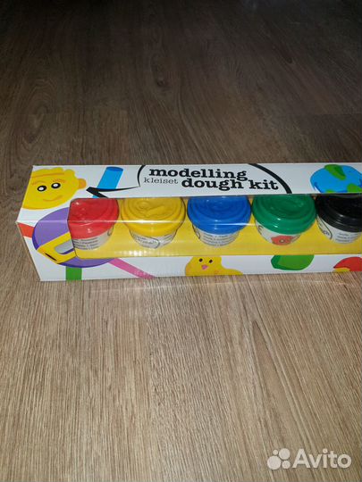 Пластилин-тесто 10 цветов. финляндия