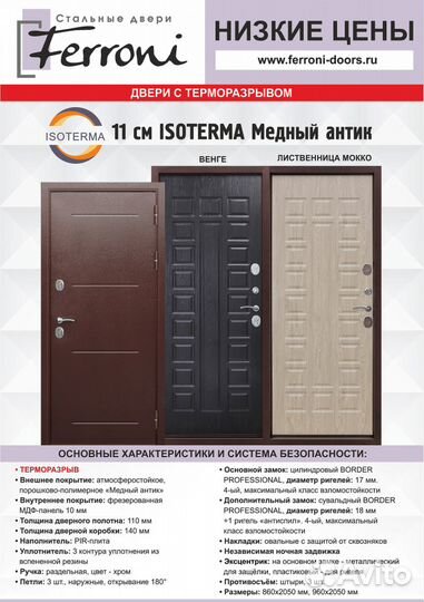 Дверь с терморазрывом
