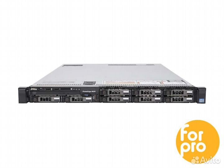 Сервер dell R620 8SFF 2xE5-2697v2 48GB, H710