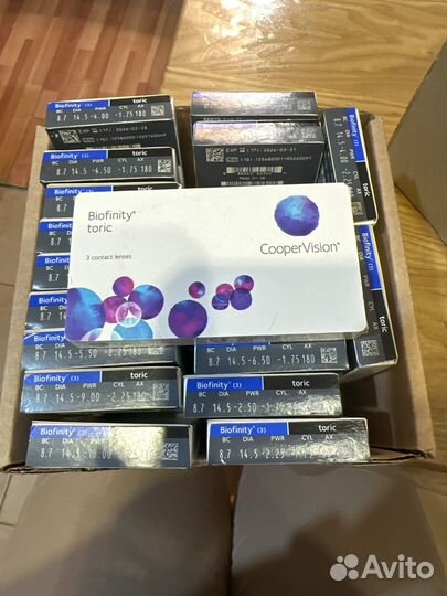 Контактные линзы торические месячного ношения