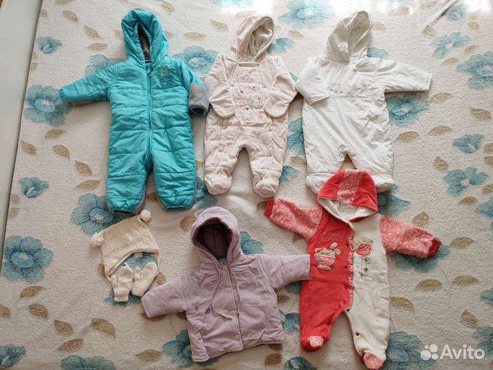 Импортная одежда для девочки р. 62 и 68 пакетом