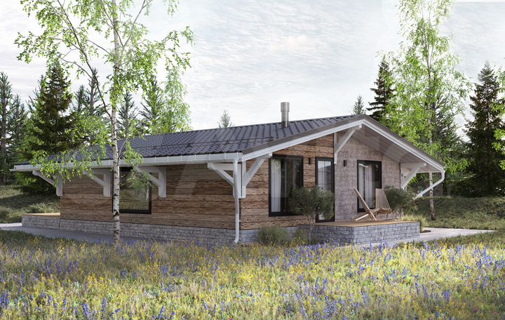 Дом 109 м² на участке 10 сот.