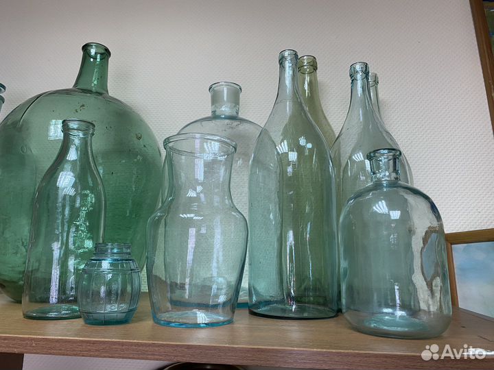 Старинные бутылки, четверти и не только