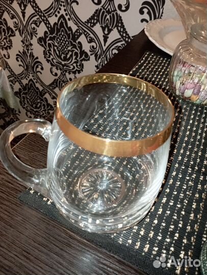 Пивные бокалы 2 шт., богемское стекло