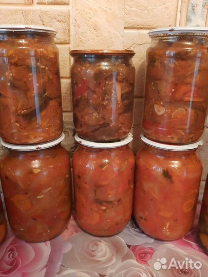 Домашние соленья, закуски, лечо, аджика 2023год