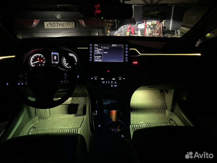 Камри подсветка салона на керамике