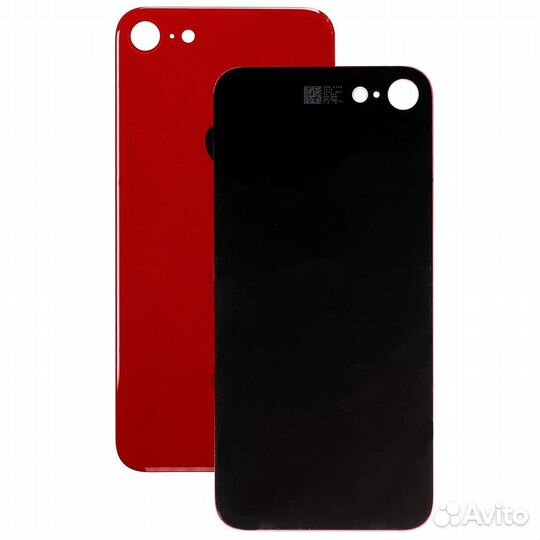 Задняя крышка для iPhone 8 красный (Ростест) (c ув