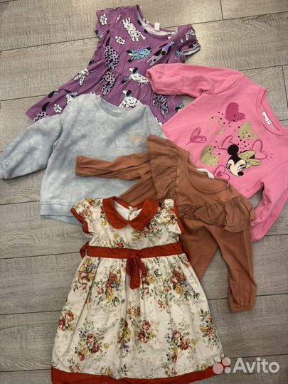 Вещи пакетом на девочку 90-98