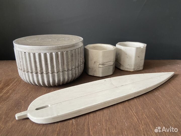 Серый винтаж композиция гипсовая на подарок