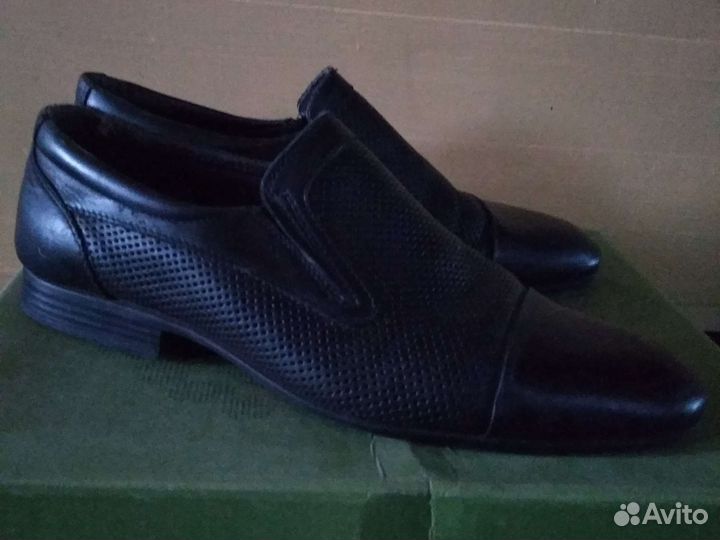 Туфли мужские 43 размер бу кожаные верх и стелька