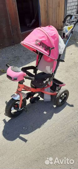 Детский велосипед с родительской ручкой