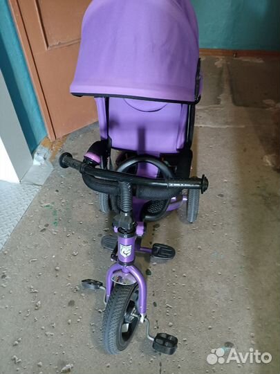 Велосипед коляска трёхколёсный с ручкой