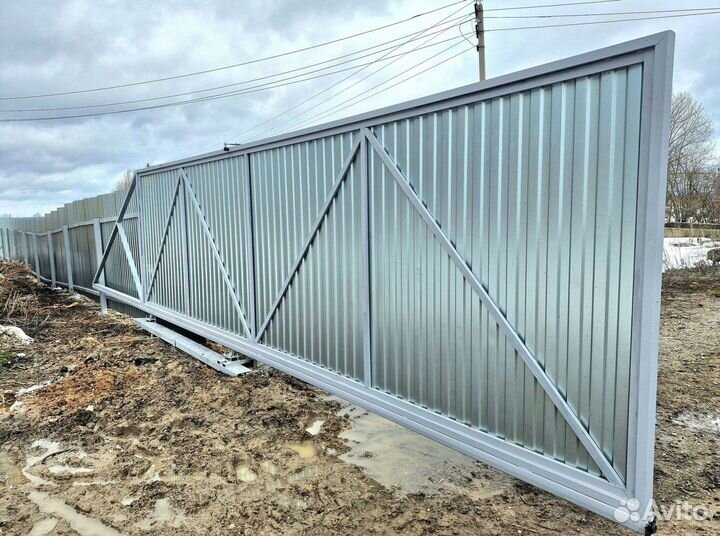 Забор профнастил