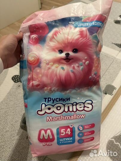 Подгузники трусики merries M + Joonies M