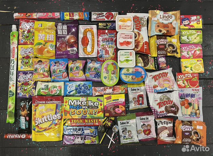 Лапша, сладости, напитки из Азии, США и Европы