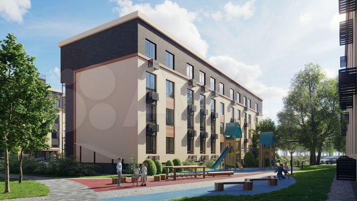 2-к. квартира, 63,3 м², 2/4 эт.