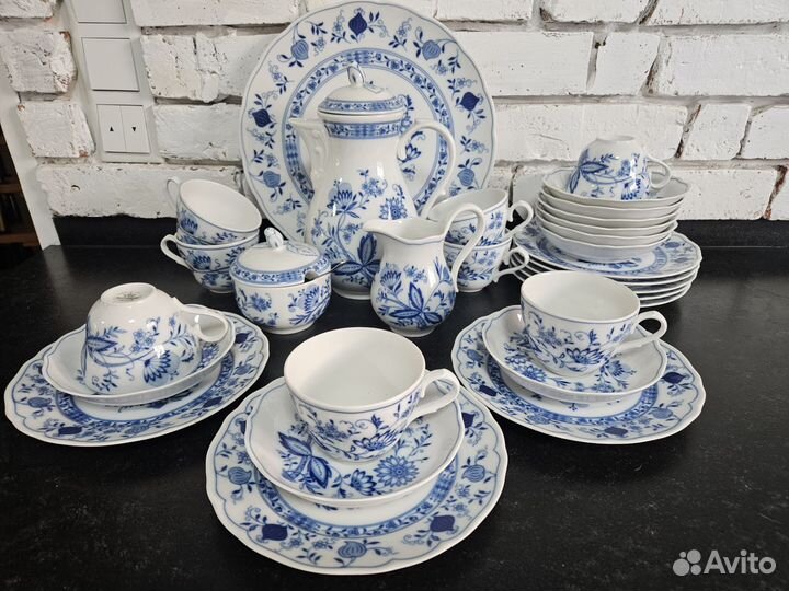 Столовый сервиз Tirschenreuth посуда #синий лук