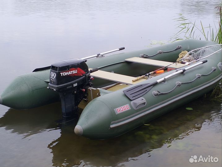Лодка пвх кайман+ мотор Тохатсу 18