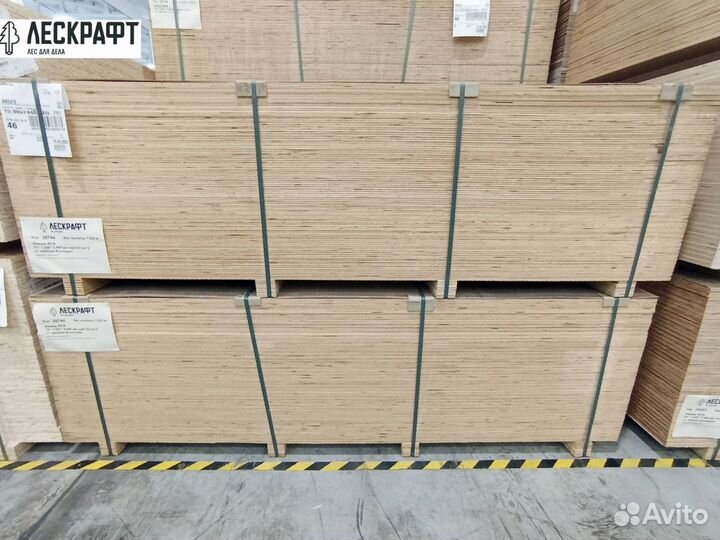 Фанера фсф 15*1220*2440 мм сорт 3/3 хвойная