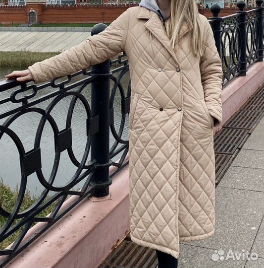 Стеганое пальто