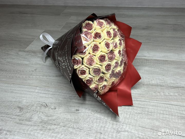 Съедобный букет из шоколадных роз