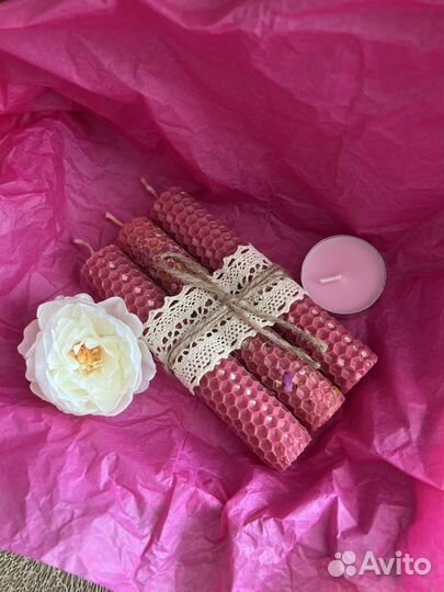 Свечи из вощины с травами