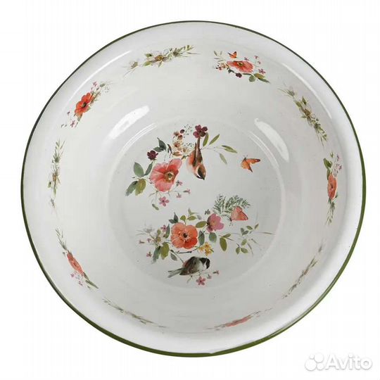 Таз эмалированный под ретро винтаж