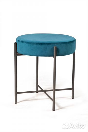 Пуф Dustin, основание антрацит, бархат 87