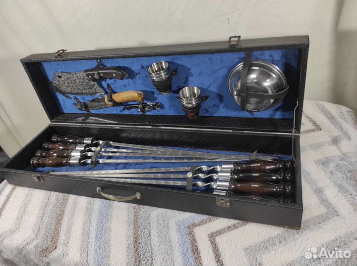 Набор шашлычный в кейсе для пикника