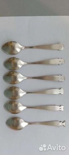 Набор чайных мельхиор ложек сказка репка