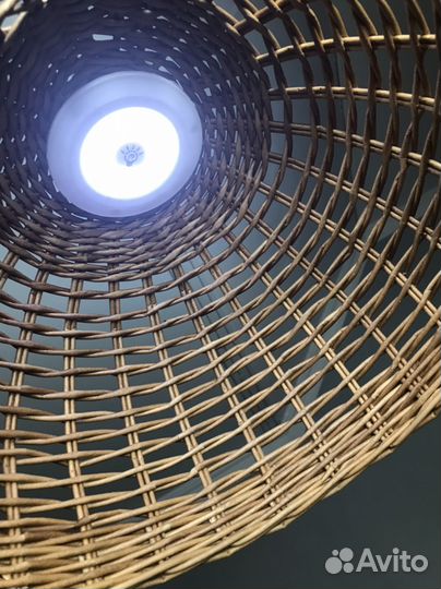 Абажур плетеный