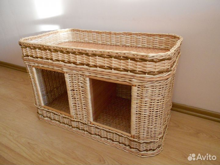 Домик для кошки плетеный из ивы