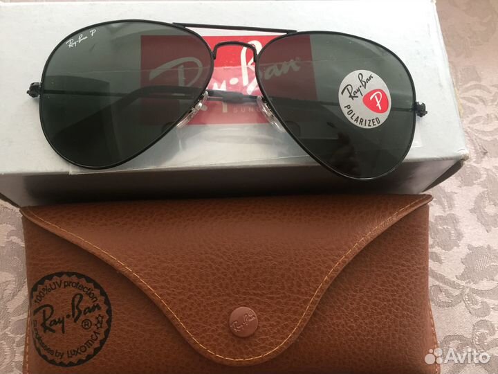 Очки ray ban aviator, оригинал, поларизованые