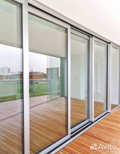 Алюминиевые окна рамы-купе