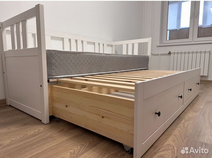 Улучшенная раздвидная кровать IKEA hemnes хемнес