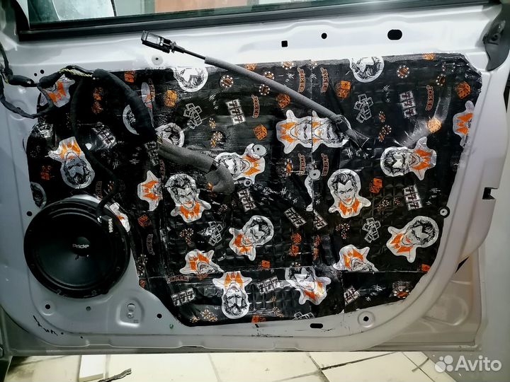 Шумоизоляция 4 дверей Шумофф, SGM