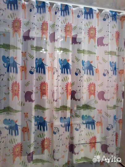 Тюль на кухню, в детскую; ламбрекены