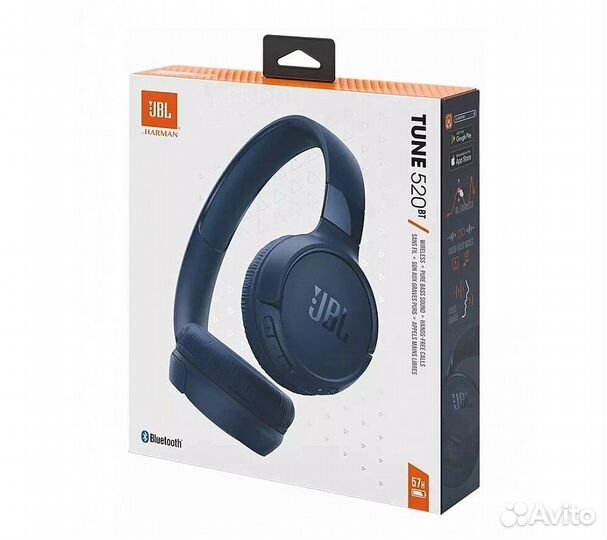 Наушники JBL Tune 520BT, синий
