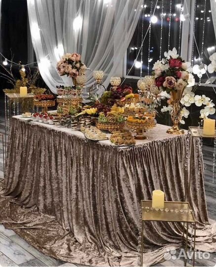 Аренда фуршетной посуды,посуды для кенди бара