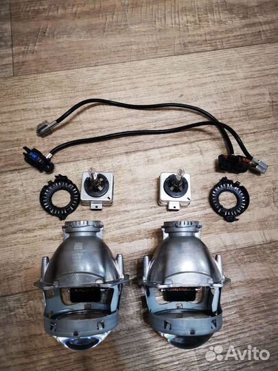 Биксеноновые линзы hella 3r + лампы Osram