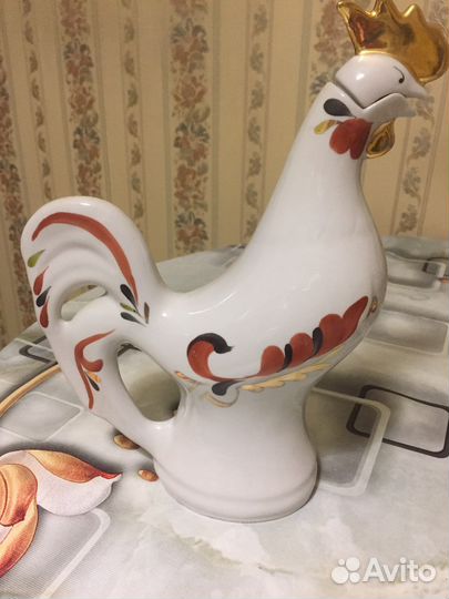 Петушок - сувенир кувшинчик