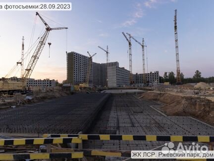 Ход строительства ЖК «ЛСР. Ржевский парк» 3 квартал 2023