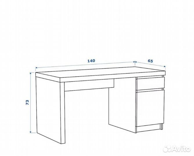 Письменный стол IKEA мальм