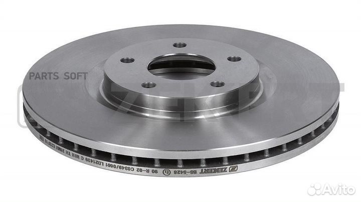 Диск торм. перед. Nissan Qashqai (J10) 07- Juke (F15) 14- Renault Koleos I 08- zekkert BS5428