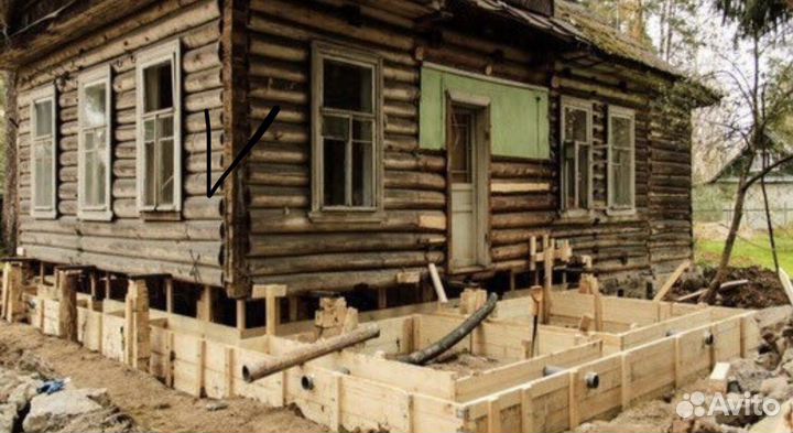 Поднятие домов замена венцов