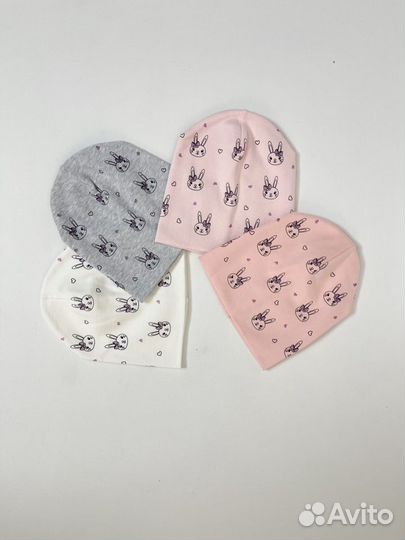 Новая трикотажная шапка для девочки 2-4 года