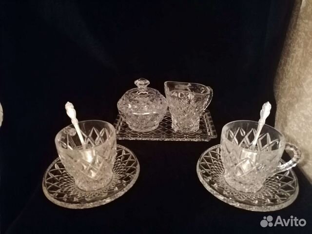 Bohemia хрусталь чайный /кофейный набор