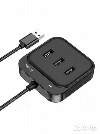 USB HUB разветвитель хаб hoco HB31 4в1 USB2-4xUSB2