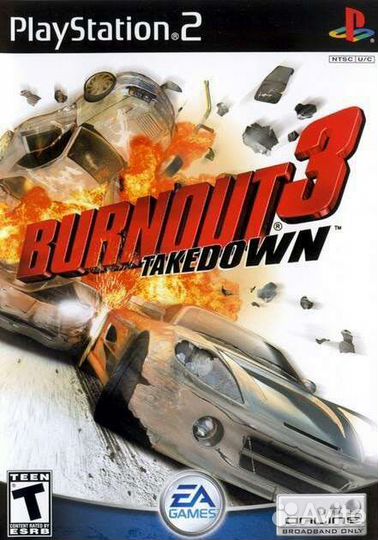Ps2 диск /BurnOut 3 Takedown/Лицензия